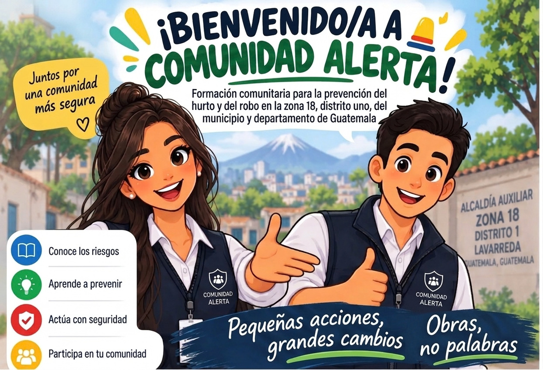 Eliza y Raúl en Comunidad Alerta - Zona 18